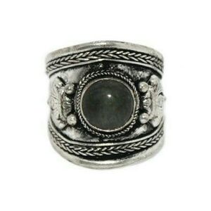 Labradorite Ring Boho Ring